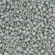 Miyuki seed beads 11/0 - Opaque glazed frosted rainbow cadet grey 11-4705